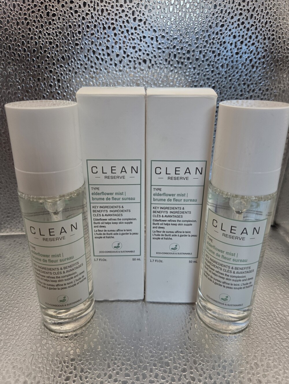 FLASH SALE 2 PK Clean Reserve Elderflower Face Mist 1.7oz Ends Tuesday